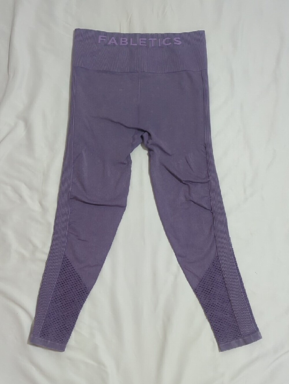 Fabletics Sync Seamless High-Waisted 7/8 Legging, Color Washed Violetta Size M - Picture 5 of 16